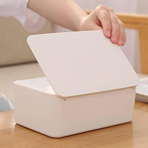 KBREE תיבת אחסון ניידת תיבת שולחן עבודה שולחן עבודה קופסת נייר קופסת נייר פלסטיק עם קופסת רקמות מכסה