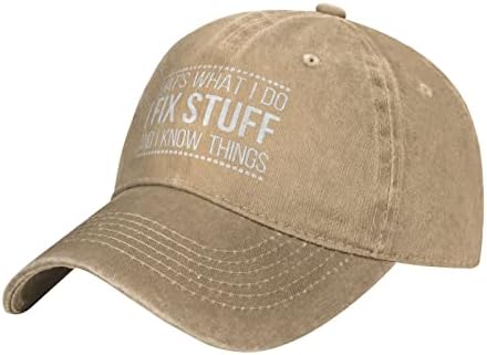אני מתקן דברים ואני יודע דברים לגברים שאני מתקן דברים כובע מגניב כובע לגברים מצחיקים
