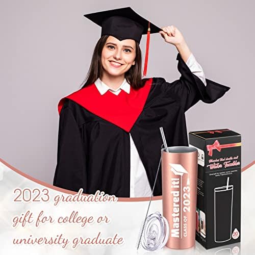 מתנות סיום לתואר מאסטרינג, שלט בזה 2023 ספל קפה לסיום תואר שני לבוגר מכללה בתיכון, כוס מים של 20 אונקיות עם