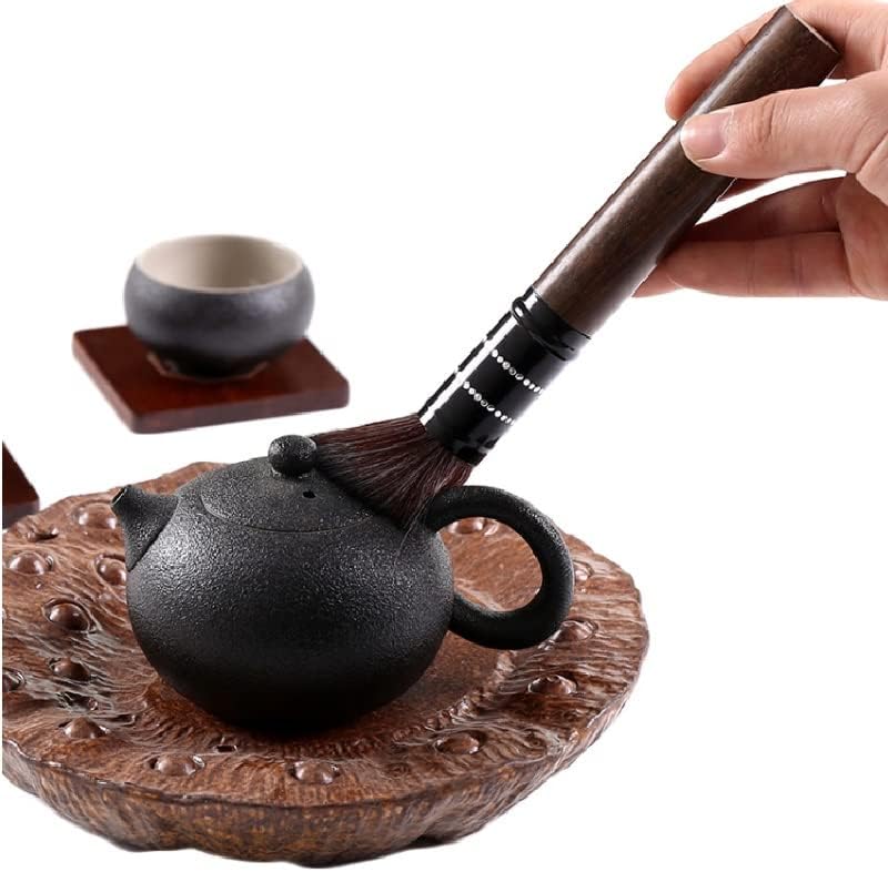 פליז גרט שישה ג'נטלמן קונגפו סט תה אביזרים טקס תה יפני להכנת תה כלים שטיפת תה מחזיק תה כף