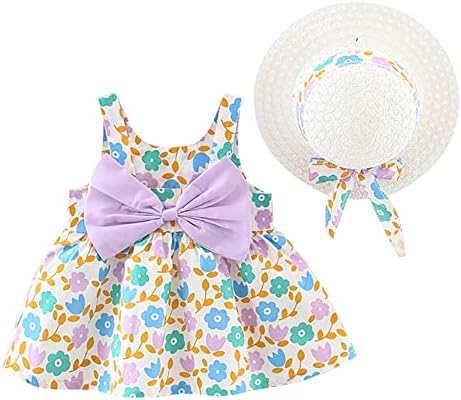 Ibakom Baby ילדה שמלת קיץ ללא שרוולים שמלות מסיבת חוף הוואי