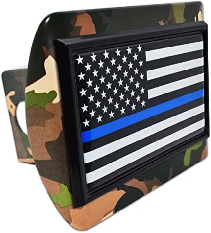 דגל המשטרה סמל שחור כל כיסוי הטרמפים המתכת