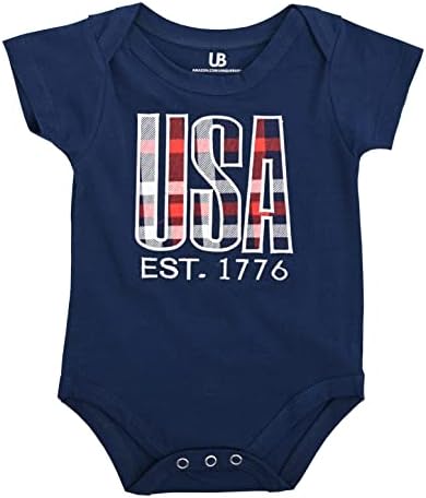 תינוקות ייחודיים תינוקות אמריקאים תינוקת 1 ביולי תלבושת רומפר