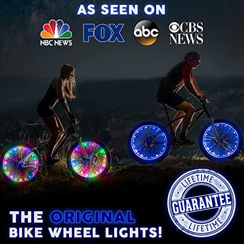 אורות גלגל אופניים של Active Life עם סוללות כלולים! קבל בהיר יותר ונראה מכל הזוויות לבטיחות