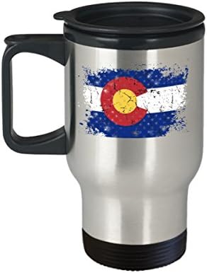 Howdy Swag Colorado Flag ספל נסיעות - ספל קפה נירוסטה בקולורדו