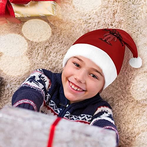 ביגפוט נעלם כורע צללית חג המולד כובע רך בפלאש סנטה כובע מצחיק כפה עבור חג המולד לשנה חדשה חגיגי מפלגה