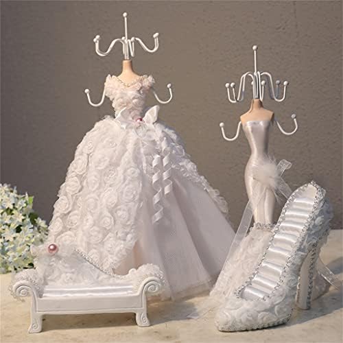 תכשיטי נסיכת מדף תכשיטי שרשרת תצוגת מדף תכשיטי אחסון מתלה מתנה לחתונה