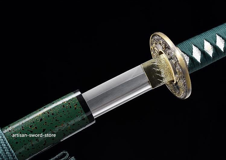 חרב בעבודת יד GLW בעבודת יד יפנית חרב סמוראים קטנה 1095 פלדת פחמן גבוהה מלאה חדה חדה