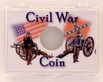 חיילי מלחמת האזרחים מנעול הצמד מטבע 2 על 3 מחזיק מטבעות 3 מארז