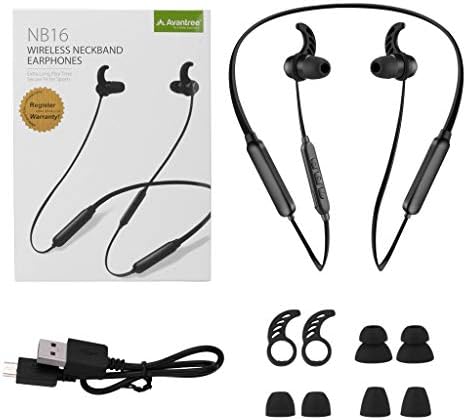 Avantree NB16 אוזניות Bluetooth Bluetooth אוזניות אוזניות למחשב טלוויזיה, ללא עיכוב, 20 שעות משחק אוזניות אלחוטיות
