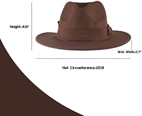 צמר הרגיש פדורה כובע קאובוי רחב שוליים חיצוני כובע ליל כל הקדושים קוספליי אבזרי לגברים בני