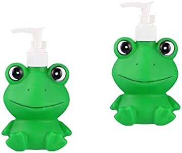 מוטון לידה סט חיות 2 יחידות סבון מצויר, מתקן סבון מתקן בקבוקי קריקטורה בקבוקי שמפו ריקים לבקבוקי