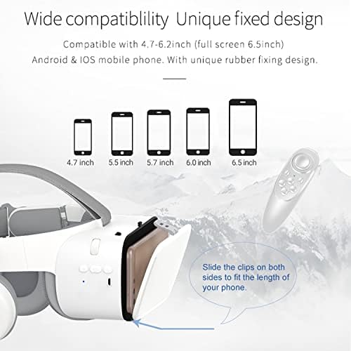 אוזניות מציאות מדומה לטלפונים משקפי מציאות מדומה עם בקר לסרטים/משחקים 3 משקפי מטאברס עם אוזניות בלוטות