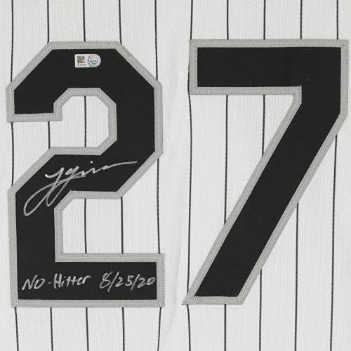 Lucas Giolito Chicago White Sox חתימה עם נייק נייקי גופיית אותנטית עם כתובת ללא היטר 8-25-20-גופיות MLB עם חתימה