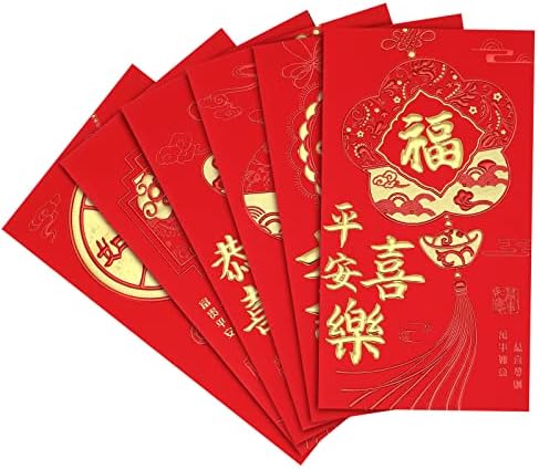 36 חתיכות סיני אדום מעטפות חדש שנה אדום מנות הונג באו מזל כסף מנות לאביב פסטיבל חתונה מסיבת יום