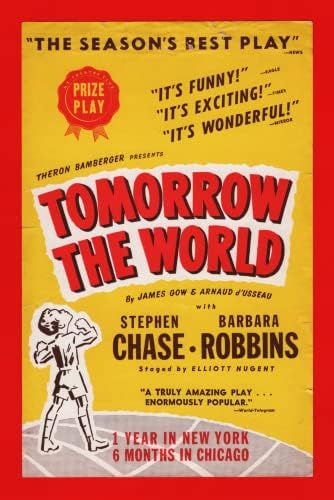 סטיבן צ 'ייס מחר העולם ברברה רובינס / ג' יימס גאו וארנו ד ' אוסו 1944 בוסטון סיור לאומי פרסום עלון