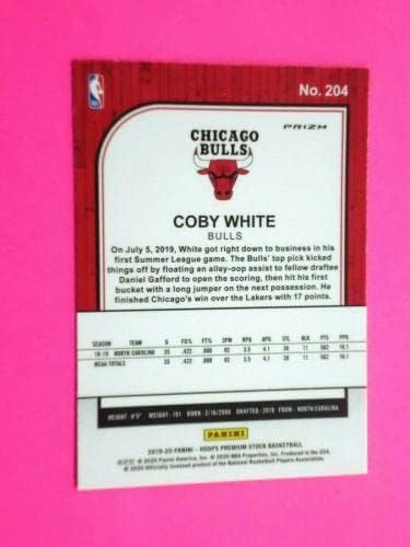COBY WHITE 2019-20 PANINI NBA Hoops כרטיס Prizm 204 שוורים - כרטיסי כדורסל לא חתומים