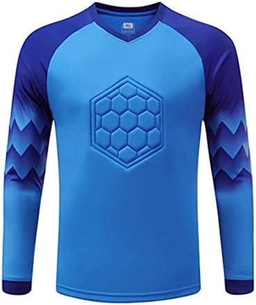 Yeahdor Kids Boys Soccer Soccer Soccer Jersey Moded Moded Deicile חולצת שרוול ארוך אימוני כדורגל