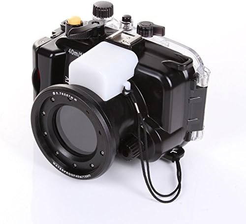 Meikon 130ft 40M 40 מ 'מתאר מצלמה אטומה למים מארז עבור Sony DSC RX100 Mark IV עדשת מצלמה