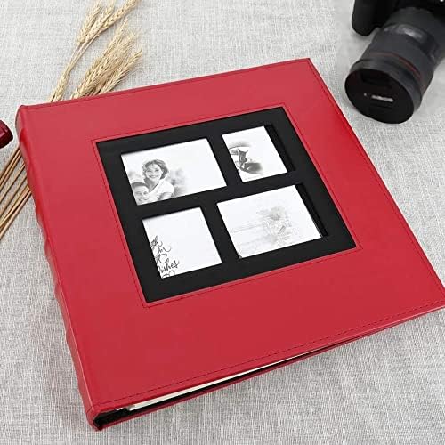 אלבום צילום MXiaoxia מחזיק 4x6 400 תמונות עמודי קיבולת גדולה כיסוי עור קלסר קלסר לחתונה ספר אלבומי